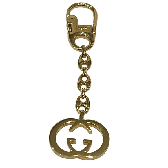 GUCCI: GG Logo Gold Tone Key Chain #3541554 - Picture 2 of 7